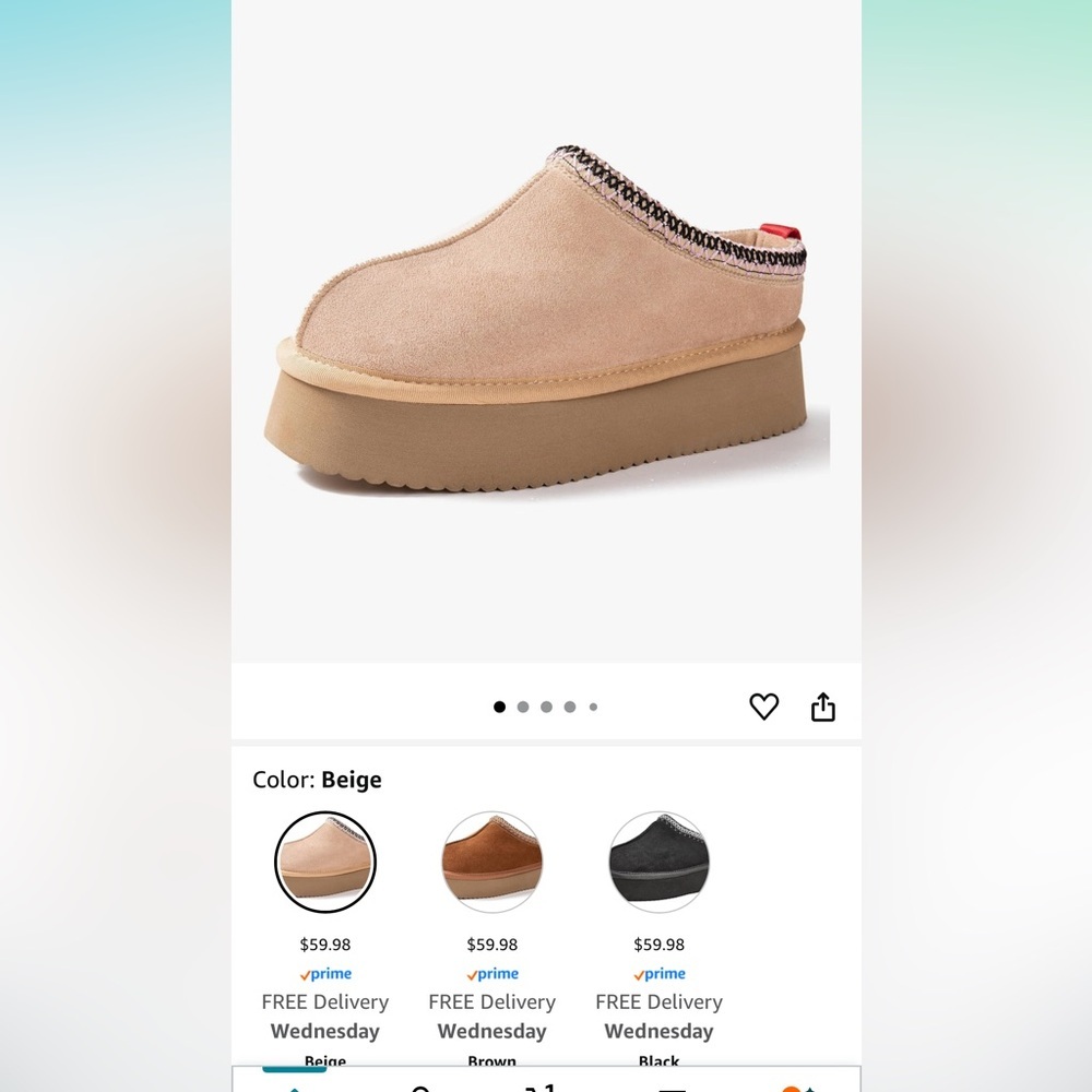 Platform Slip-On Shoes - Picture 2 of 6